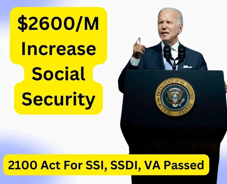 $2600/M Increase Social Security